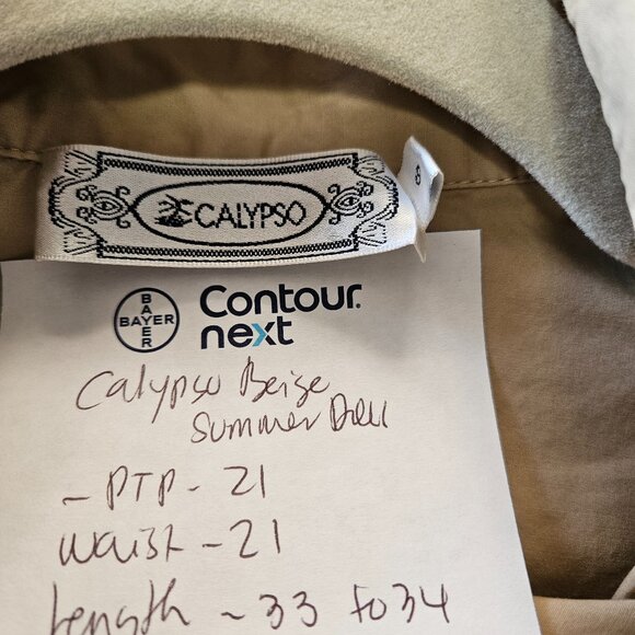 Calypso Shirt Dress in Beige small to medium - Picture 13 of 13